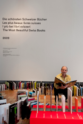 „Die schönsten Schweizer Bücher 2009“, Museum für Gestaltung Zürich, 13. Juni bis 4. Juli 2010, Foto: Regula Bearth, © ZHdK