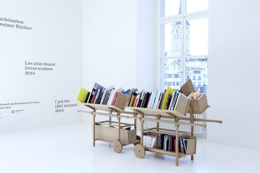 „Die schönsten Schweizer Bücher 2014“, Helmhaus Zürich, Foto: Guadalupe Ruiz © BAK