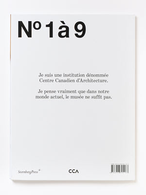 The Museum is Not Enough, Ed. Canadian Centre for Architecture / Sternberg Press (conception graphique: Jonathan Hares, Lausanne)