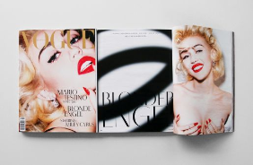 Typeface „Cyrus Light“ designed for Special Vogue Germany March 2014 Edition. Designed by Robert Huber in collaboration with MarioTestino+ © Robert Huber