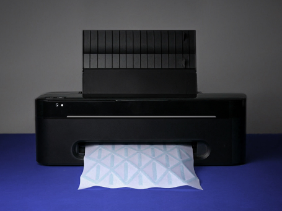 Hydro-Fold hack desktop printer by Christophe Guberan ECAL. Picture by ECAL