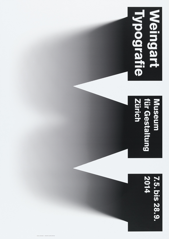 Ralph Schraivogel, Weingart – Typografie – Museum für Gestaltung Zürich, Plakat, 2014 © Museum für Gestaltung Zürich, Plakatsammlung / Grafiksammlung ( Ralph Schraivogel )