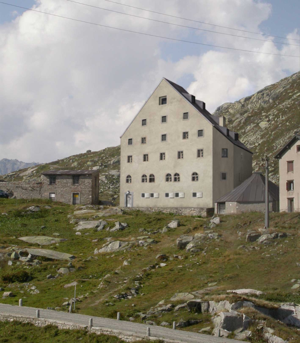 St. Gotthard Hospiz, Südansicht © Miller & Maranta