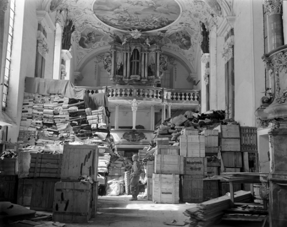 Church in Ellingen, Germany, 1945