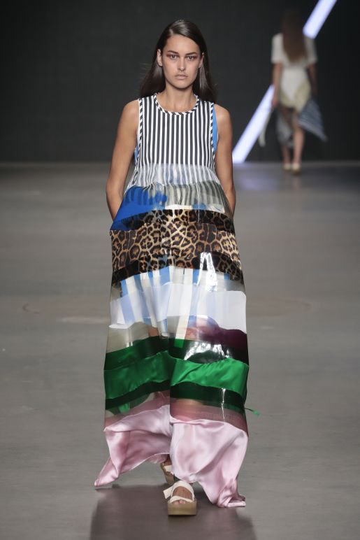 Vera Roggli: During LICHTING 2014 BA Collection #1 Presentation at the Amsterdam Fashion Week © Team Peter Stigter