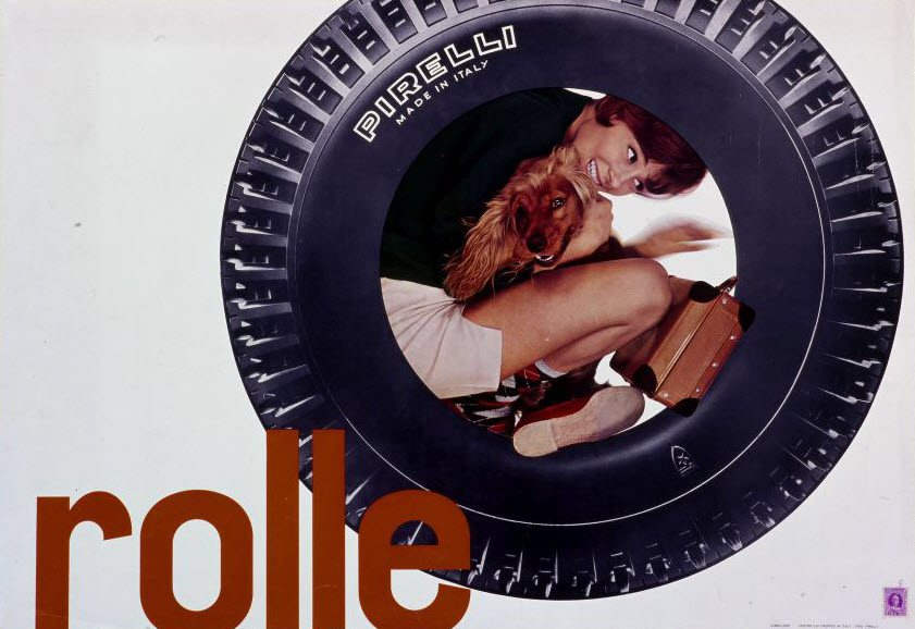 Lora Lamm, Rolle – Pirelli, 1961, Museum für Gestaltung Zürich, Plakatsammlung, © bei der Gestalterin