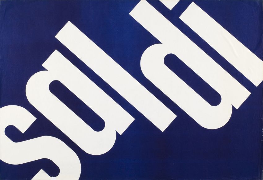 Lora Lamm, Saldi, 1957, Museum für Gestaltung Zürich, Plakatsammlung, © bei der Gestalterin