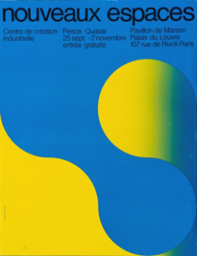 Jean Widmer, Nouveaux Espaces, poster, 1970 © Zürcher Hochschule der Künste / Museum für Gestaltung Zürich / Plakatsammlung