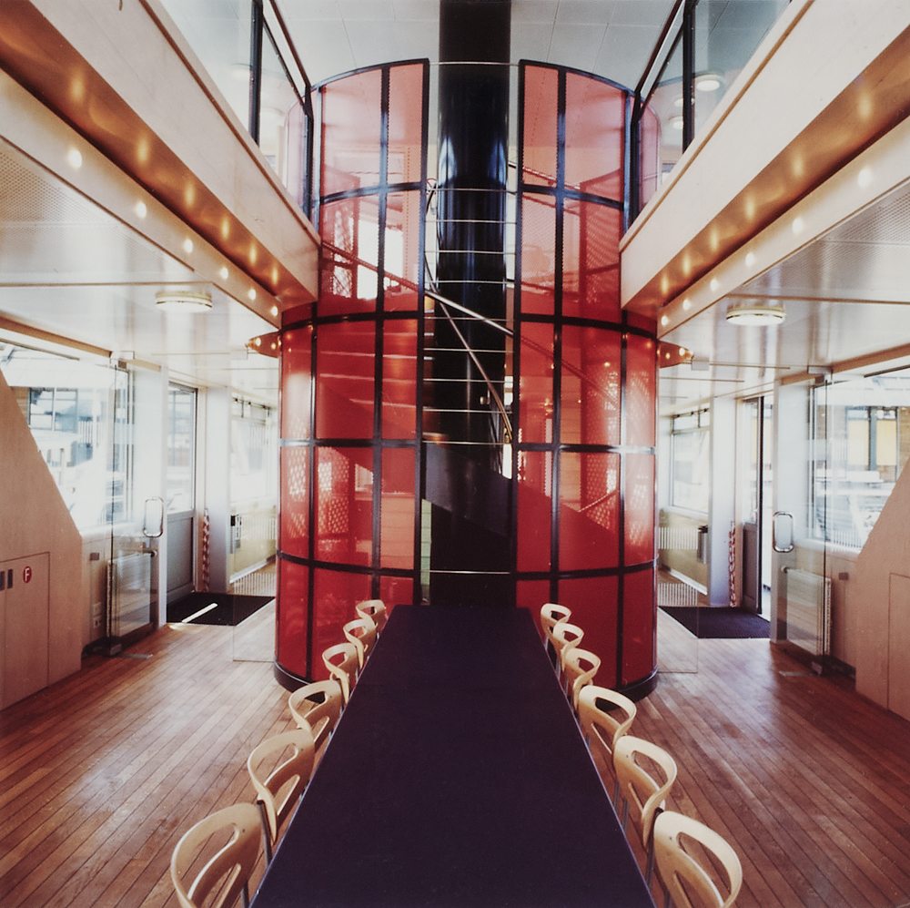 Architecture d'intérieur du bateau du lac de Zurich Albis, 1997