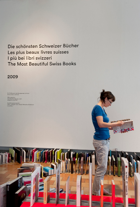 „Les plus beaux livres suisses 2009“, Museum für Gestaltung Zurich, du 13 juin au 4 juillet 2010, Photo: Regula Bearth, © ZHdK