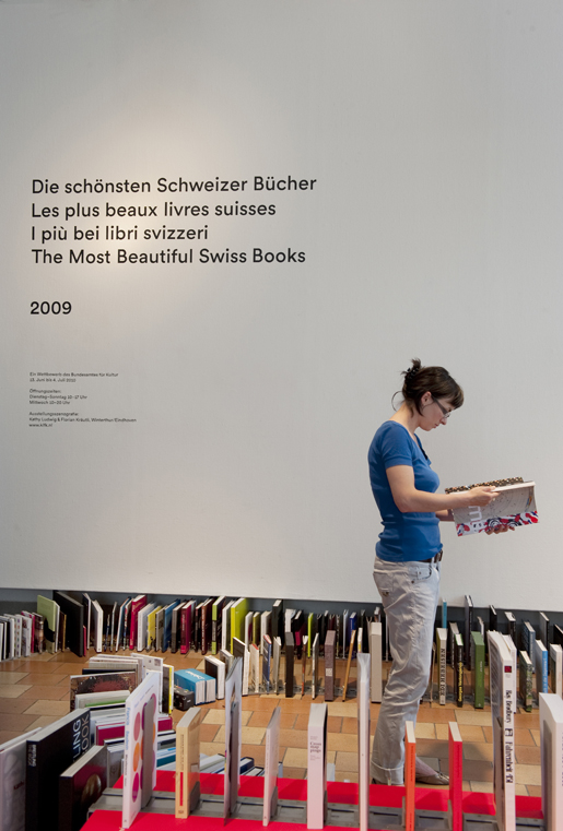 „Les plus beaux livres suisses 2009“, Museum für Gestaltung Zurich, du 13 juin au 4 juillet 2010, Photo: Regula Bearth, © ZHdK