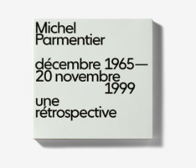 « Michel Parmentier », Guy Massaux (design Typography Cabinet, Basel), Photo : Simon Schmid © OFC