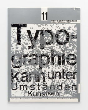 Wolfgang Weingart, Typographische Monatsblätter Nr. 11/1973, Zeitschriftenumschlag aus seiner Serie von 8, 1973, Buchdruck