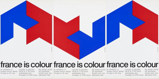 Jean Widmer, France is Colour, poster triptych, 1974 © Jean Widmer, Paris