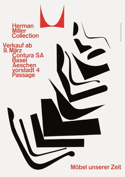 Hermann Miller Collection, Contura SA Basel, 1962 © Armin Hofmann, ZVG