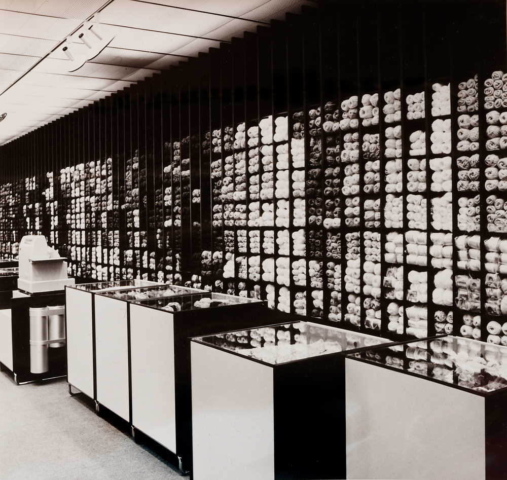 Interior design of the Wollenhof, 1971, Bern