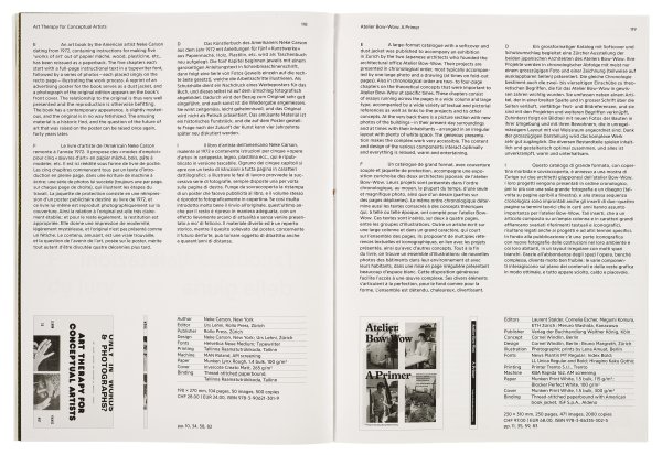 Catalogo « I più bei libri svizzeri 2013 », Ufficio federale della cultura UFC, Berna, 2014 © ISBN: 978-3-9524209-1-1 (italiano, tedesco, inglese, francese)